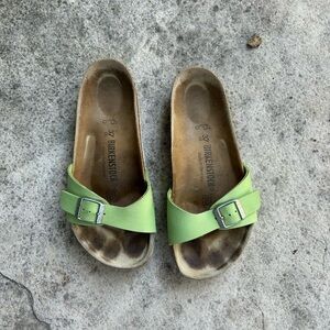Birkenstock Madrid Green Sandals, size 37